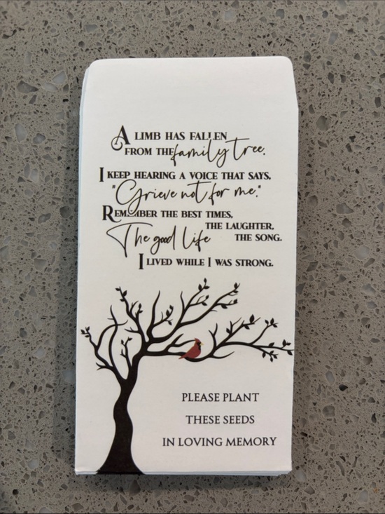 Other - 20 Memorial Seed Packet envelopes